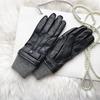 Mens Goatskin Leather Gloves Warm Touchscreen Winter Motorcycle