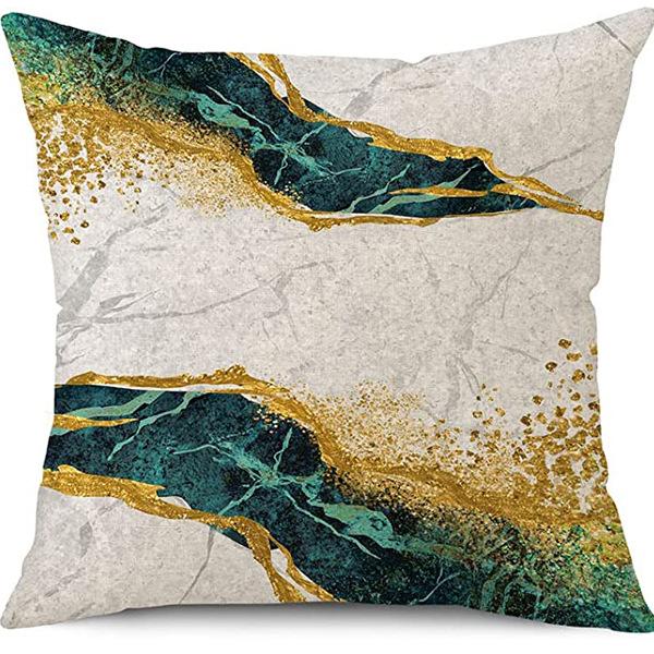 New Summer Hot-selling Light Luxury Series Simple Marble Sofa Bedside Cushion Pillow Cover