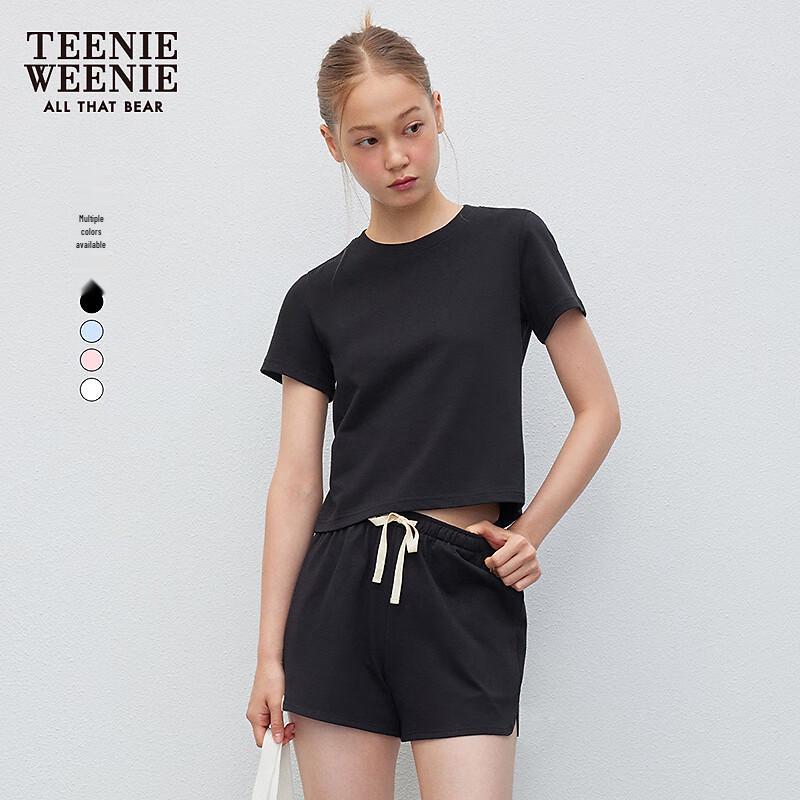 Teenie Weenie Women s Cotton Bear Graphic Round Neck T-Shirt S