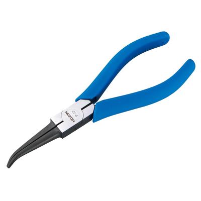 HOZAN Bent Nose Long Nose Ideal for Tight Spaces and Precision Work P-12 Pliers,