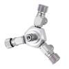 Mehrfachverteiler Aquarium Regler CO2 Splitter Ventil Aquarium (3 Wege)