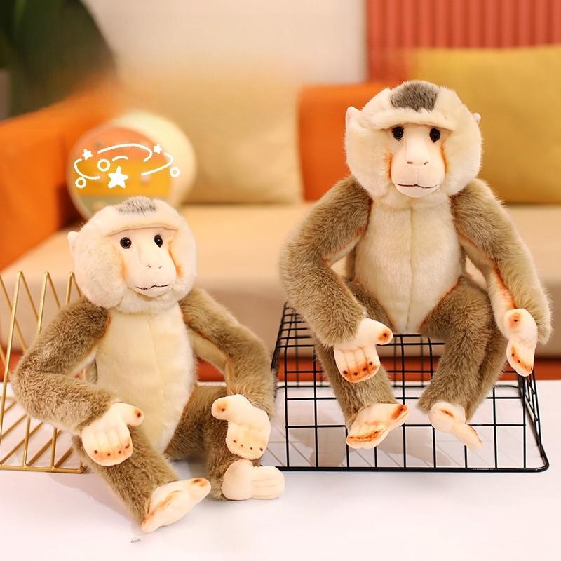 Macaco de Pelúcia Macio com Enchimento de Algodão PP para Crianças e Colecionadores