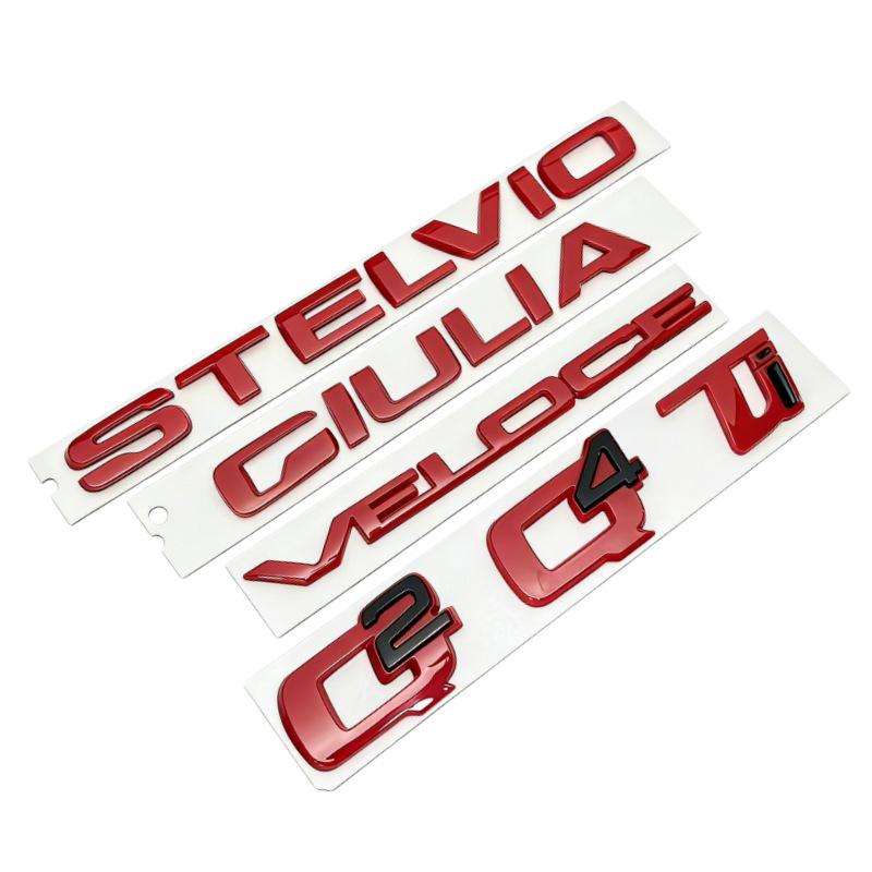 Alfa Romeo Giulia Stelvio Veloce TI Q4 Q2 Rear Badge
