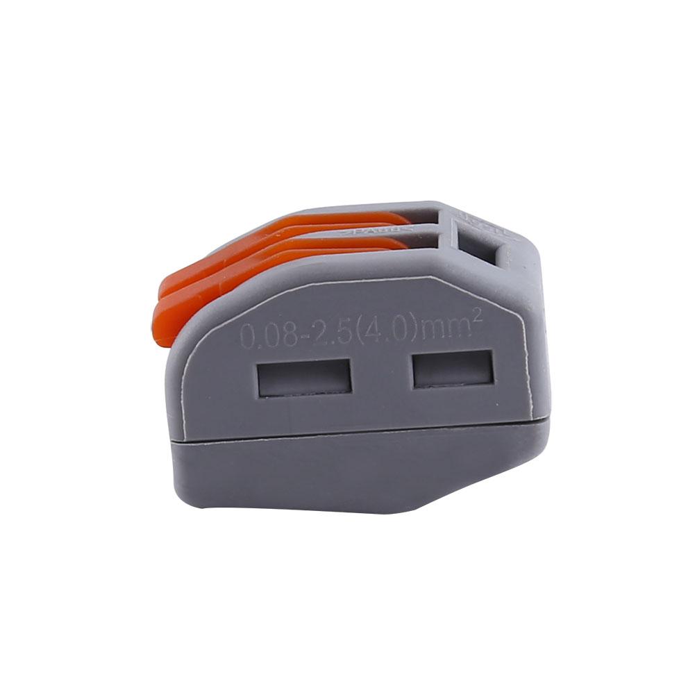 20pcs 2 Way Reusable Spring Lever Terminal Block Electric Cable Connector Wire