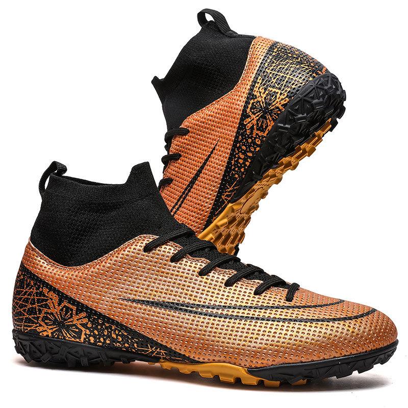 New Low-top Men's and Women's AG Long Nails Competition Football Shoes TF Broken Nails Children's Outdoor Sports Grass Football Shoes