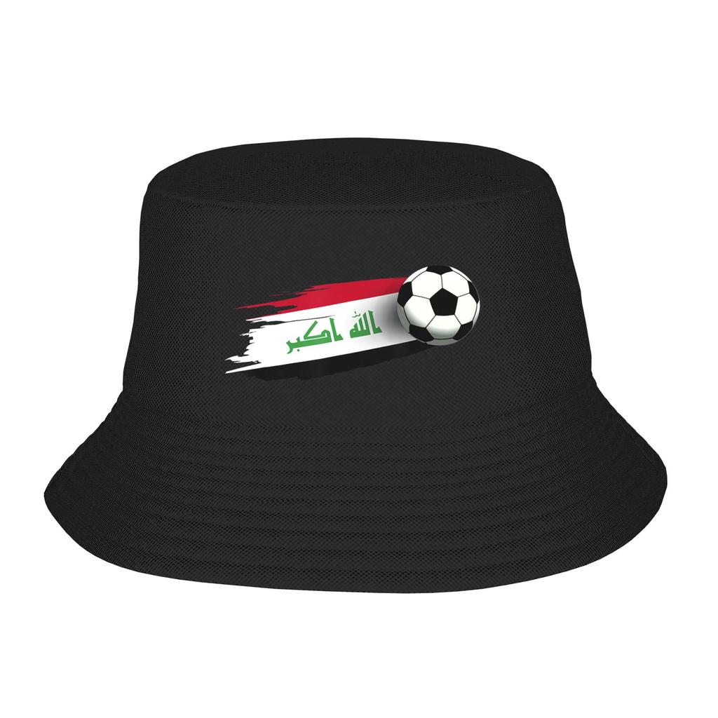 Picnic Headwear Iraq Flag Merch Bucket Hat Harajuku Girls  Sun Bob Hat