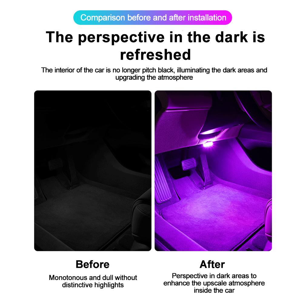 Multi Color Car Lights Wireless LED Touch Light Roof Ceiling Sensor Read Lamp Mini USB Charging Light Auto Interior Accsesories