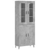 Highboard Concrete Grey 69.5 x 34 x 180 cm Particleboard