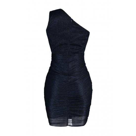 Tailliertes, gefüttertes, glitzerndes, elegantes Abendkleid