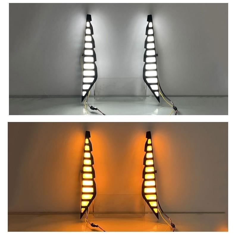 Front Fog Light Turn Signal Light LED Daytime Running Lights For Changan UNIZ UNI-Z DRL Accessories Whit+ Yellow Light