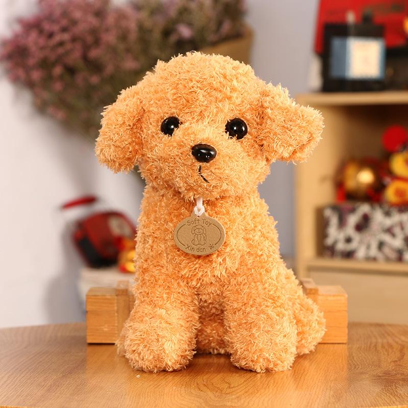 

Simulated Teddy Dog Doll, Puppy Plush Toy, Dog Cloth Doll, Cute Small Animal Doll 20cm