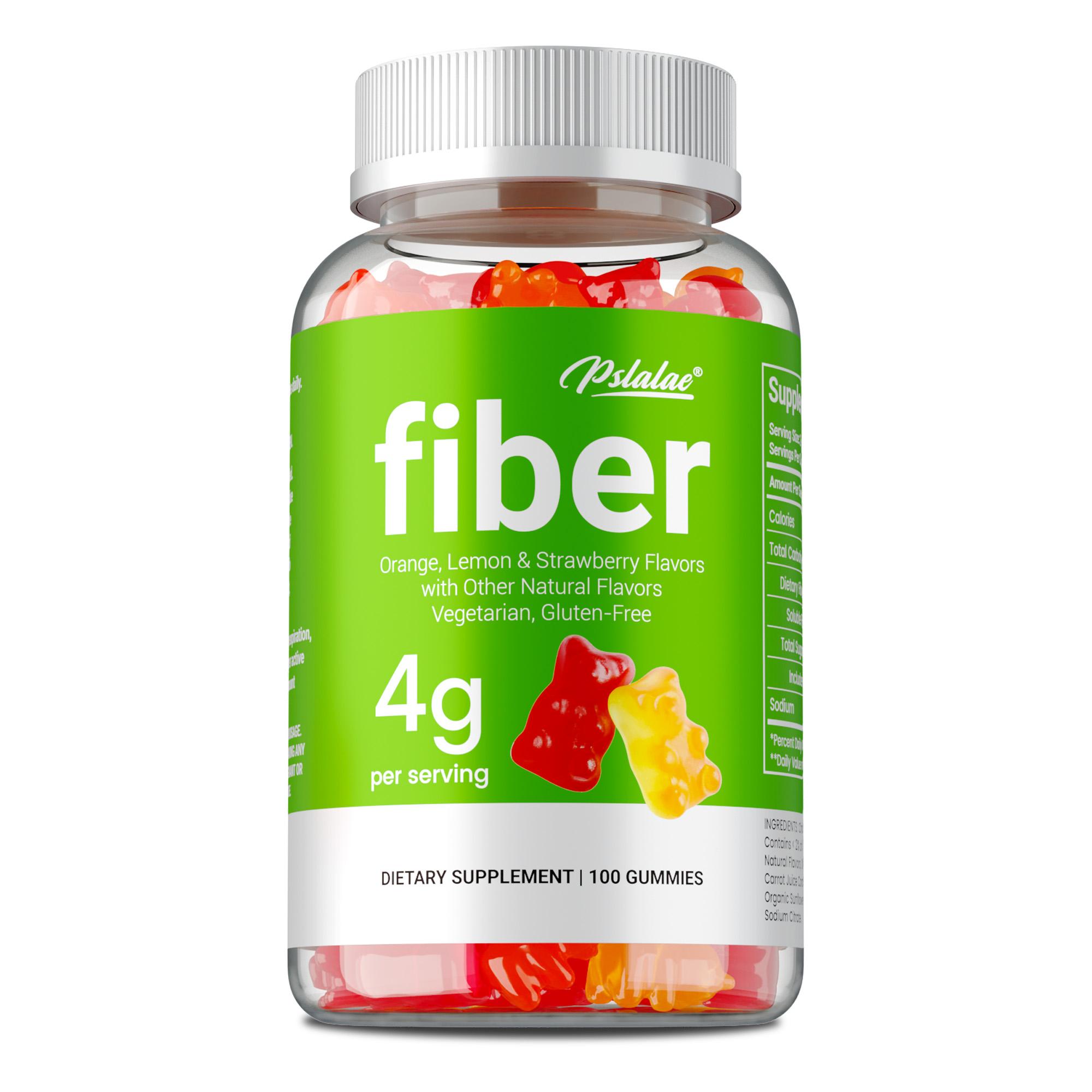 Dietary fiber gummies, containing soft fiber, all-natural, high purity, suitable for adults. 100*1