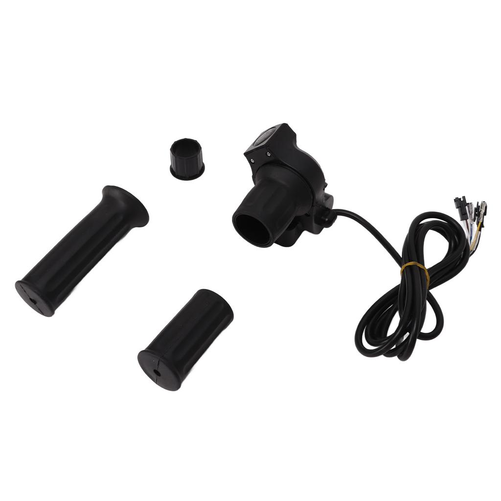 Elektrisk Sykkel Gasshåndtak 4 Lys Halvlås Hastighet Vri Gasshåndtak med Nøkler for 48V