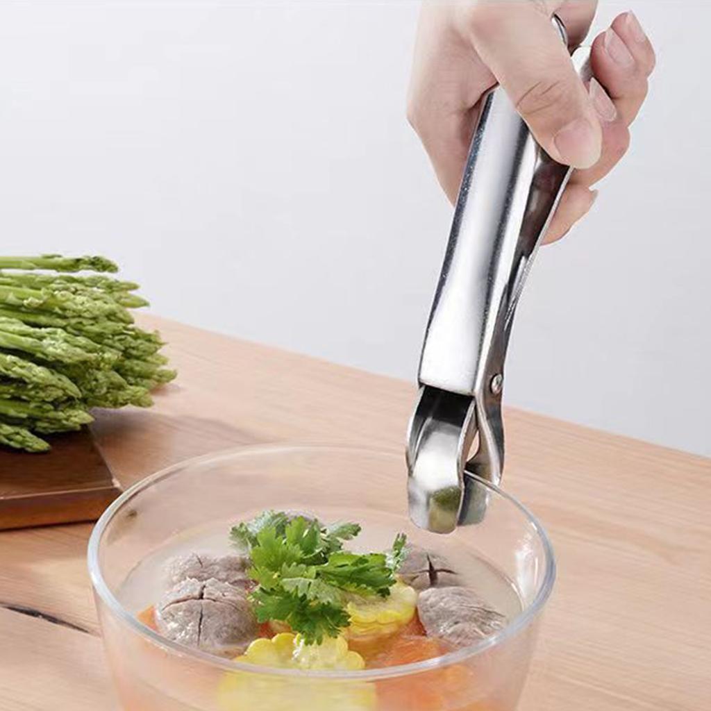 Heat Resistant Stainless Steel Kitchen Tongs With Silicone Nonslip Grip For Hot Pots Pans Outdoor Cooking And Camping