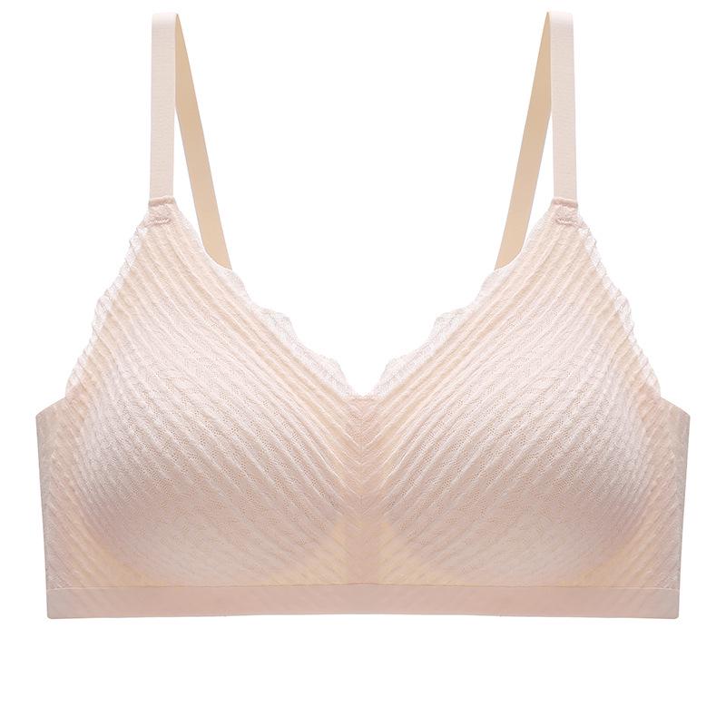 

Бесшовный кружевной бюстгальтер-бралетт с колосьями пшеницы: Нескользящие, без стального кольца, сексуальный тонкий дизайн подтяжек Extra Large