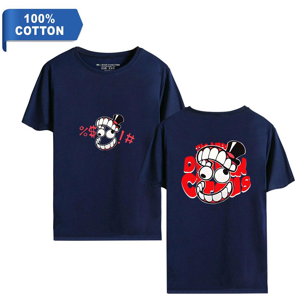 The Amazing Digital Circus Women Men's Cotton T-shirts Graphic Shirt Anime Printed O-Neck Oversized Short Sleeves Fashion Mens Clothing Streetwear