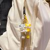 2Pcs/Set Resin Animal Keychain Hanging Keychain Sets Fashion Couple Pendant  Bag Charm