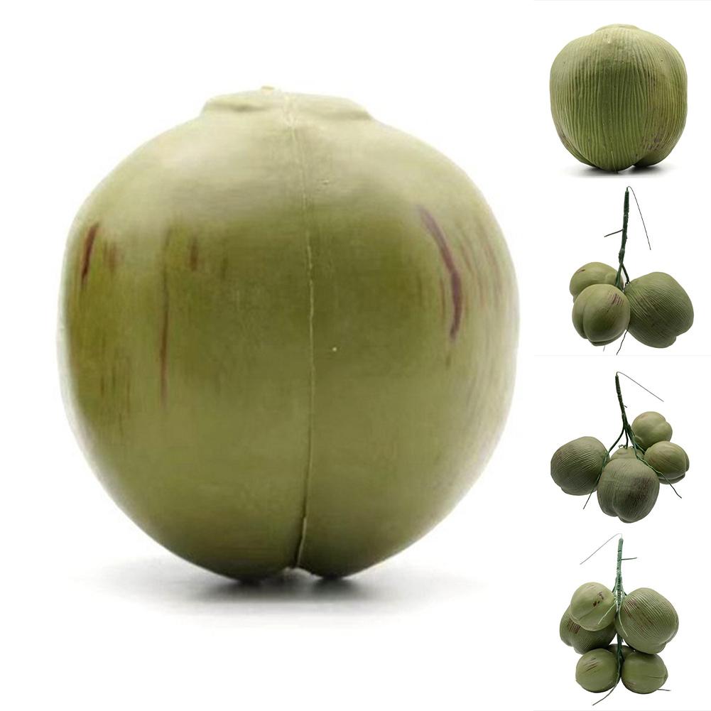 1 Pcs Fruit Ornament Artificial Coconut Fake Farmhouse Decor Simulated Fruit Photograph Props Kids Teaching Ornaments