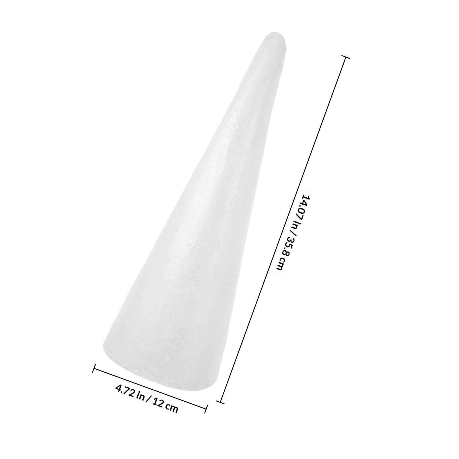 

Blank Foam Cone for Crafts DIY Unfinished Art Shapes for Christmas Tree Snowman Ornament Decoration Holiday Project Supplies