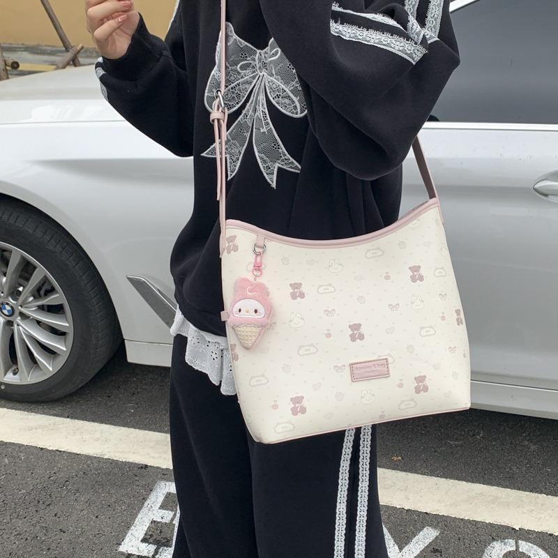 High-end small bag women's new fashion versatile messenger bag shoulder underarm bucket bag