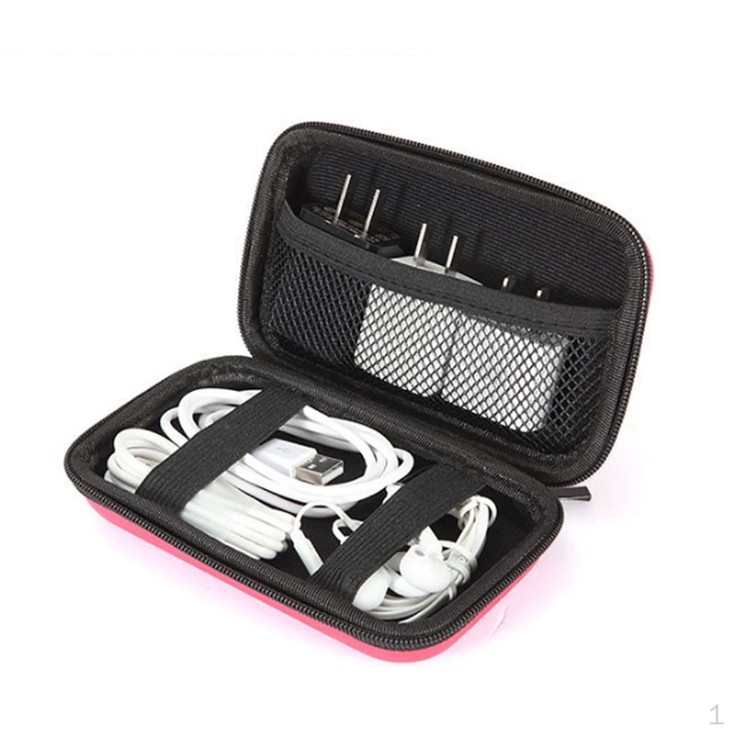

1 Device Organizer Bag Adapter Cable Phone Accessories синий