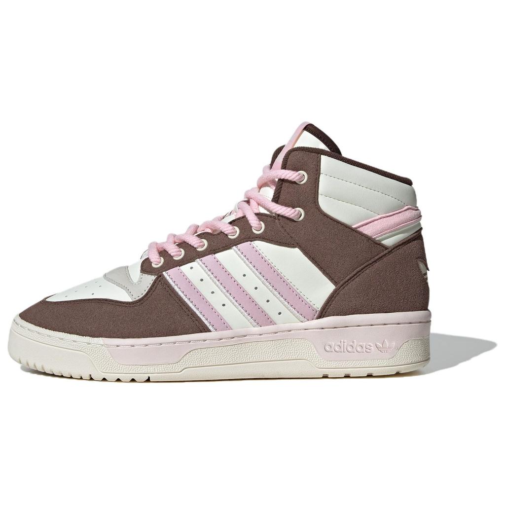 Adidas Originals Rivalry Comfortable Simple Non-Slip Durable Mid-Top Skate Shoes Unisex Skate Shoes Brown JH9605