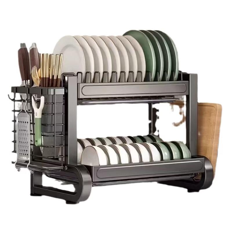 YouShu Nordic 2-Tier Stainless Steel Kitchen Dish Drying Rack
