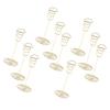 10Pcs Table Card Holder Reusable Metal Iron Place Stands Display Clips for Weddings Events Restaurants Parties