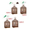 Villa Bird Cage Nest Pet Supplies Hanging Large Parrot Cage Portable Pet Cage for Canary Macaw Parakeets African Grey Finches