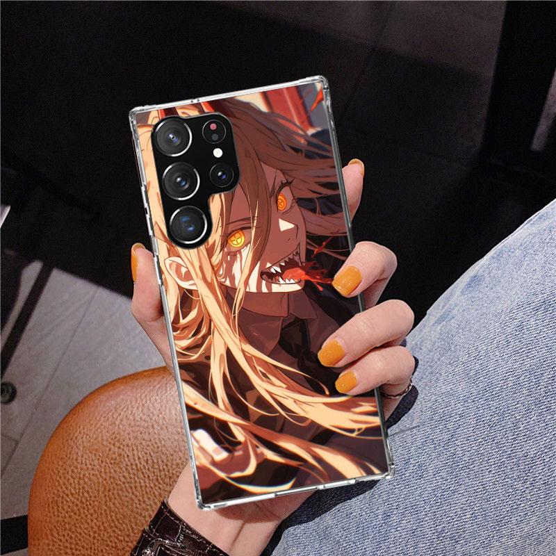 

C-Chainsaw Mans Power Phone Case For Samsung Galaxy S24 S25 Edge S26 Ultra S23 S22 S21 Plus S20 FE + Personalized Print Cover Ga Samsung S23 Plus