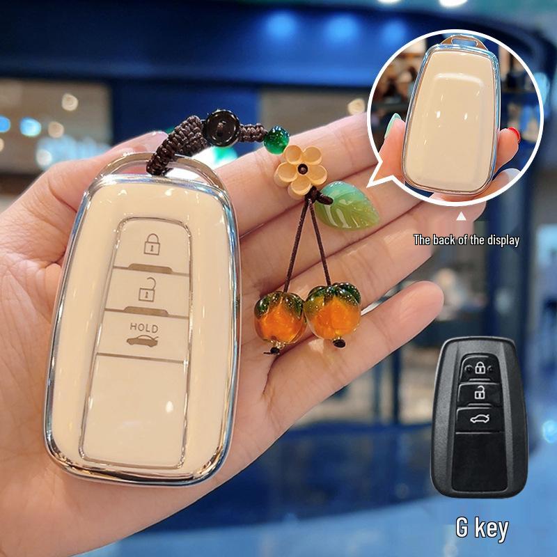 Toyota Key Cover for Camry, Corolla, RAV4, Land Cruiser, Avalon, and Viloran (Women's Edition).