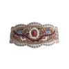 Boho Style Heavy Industry Turquoise Hollow Ethnic Style Pattern Elastic Ethnic Style Yunnan Travel Photo Elastic Tight Women's Waist Seal