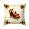 Santa Claus Christmas Tree Bell Pillowcase Bedroom Cushion Cover 100% Polyester Living Room Cushion Pillowcase Home Decor