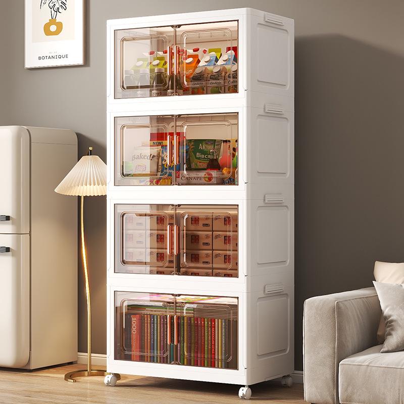 Foldable Children's Wardrobe: Plastic Organizer for Baby Clothes, Toys, Snacks