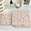 Espejo de Maquillaje Portátil Girly de Flores - Tamaño de Viaje, Espejo de Tocador Plegable para Residencias de Estudiantes