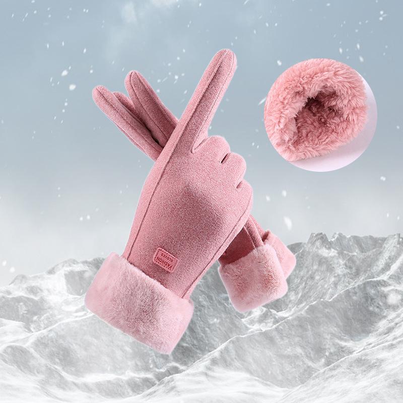 Winter Warme Kältebeständige Handhandschuhe Für Damen Outdoor Radfahren Touchscreen Handschuhe Damenhandschuhe Verdicken Winddicht 2026