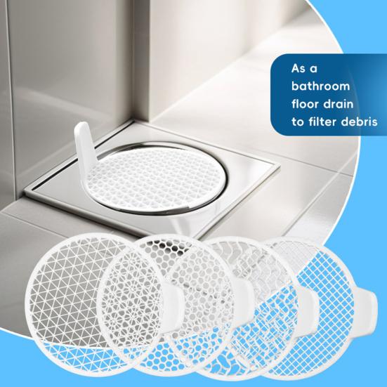 Plastic Sink Strainers Shower Hair Collector Mesh Drain Filter Kitchen Sink Filter Anti-clog Sink Strainer