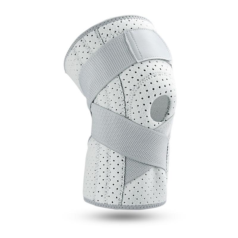 

Серый компрессионный наколенник для женщин и мужчин - Защитная поддержка для езды на велосипеде, бега, приседаний и альпинизма One Size серый