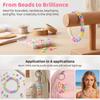 700Pcs Mixed Colors Letter Flat Beads Straight-Hole DIY Jewelry Beads Bulk Beads  Necklaces