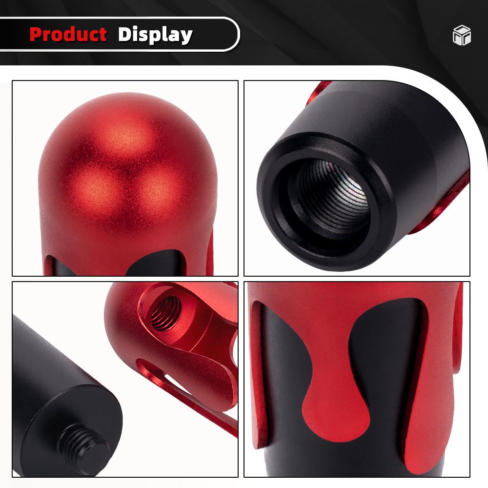 Aluminum Alloy Ice Cream Style Gear Shift Knob with Adapter