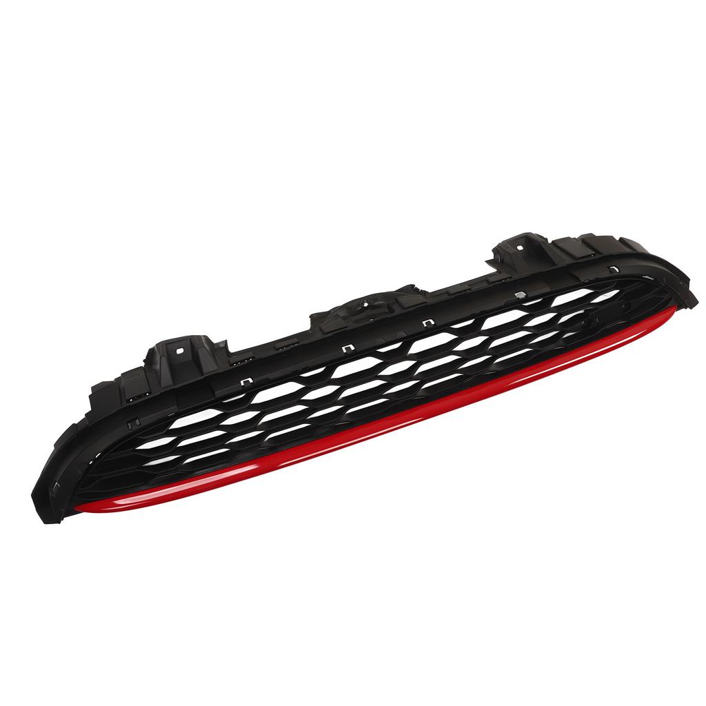 JCW Front Bumper Bonnet Grille Grill Red Stripe 51137393456 for Cooper F55 F56 F57 S JCW 2014‑2021