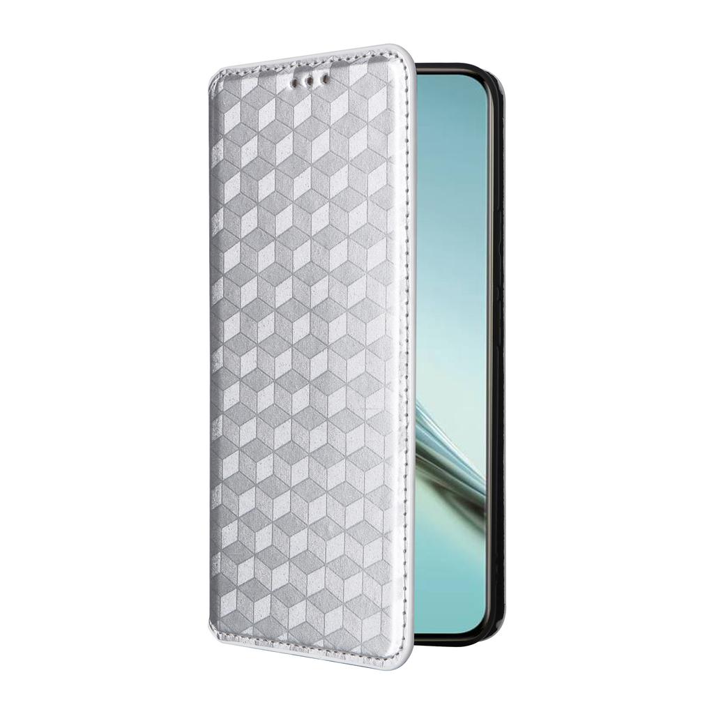 For Realme 14 Pro Lite 5G/13 Pro 5G (Global)/13 Pro+ 5G (Global) Wallet Case Rhombus Imprinted Leather Phone Cover