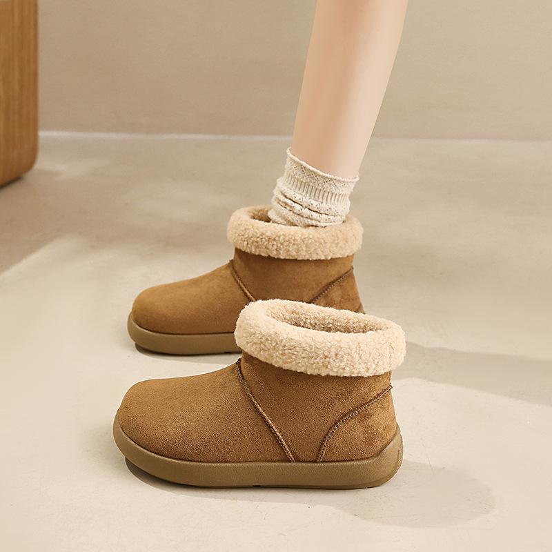 Damenpelz eine dicke Sohle erhöhend Winter leichte warme Schneestiefel rutschfest verschleißfest lässige Sport-Baumwollstiefel