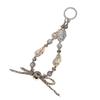 Unique Irregular Pearl Bow Keychain Alloy Beads Crystal Rhinestones Accent Phone Chain Fashion Jewelry Gift