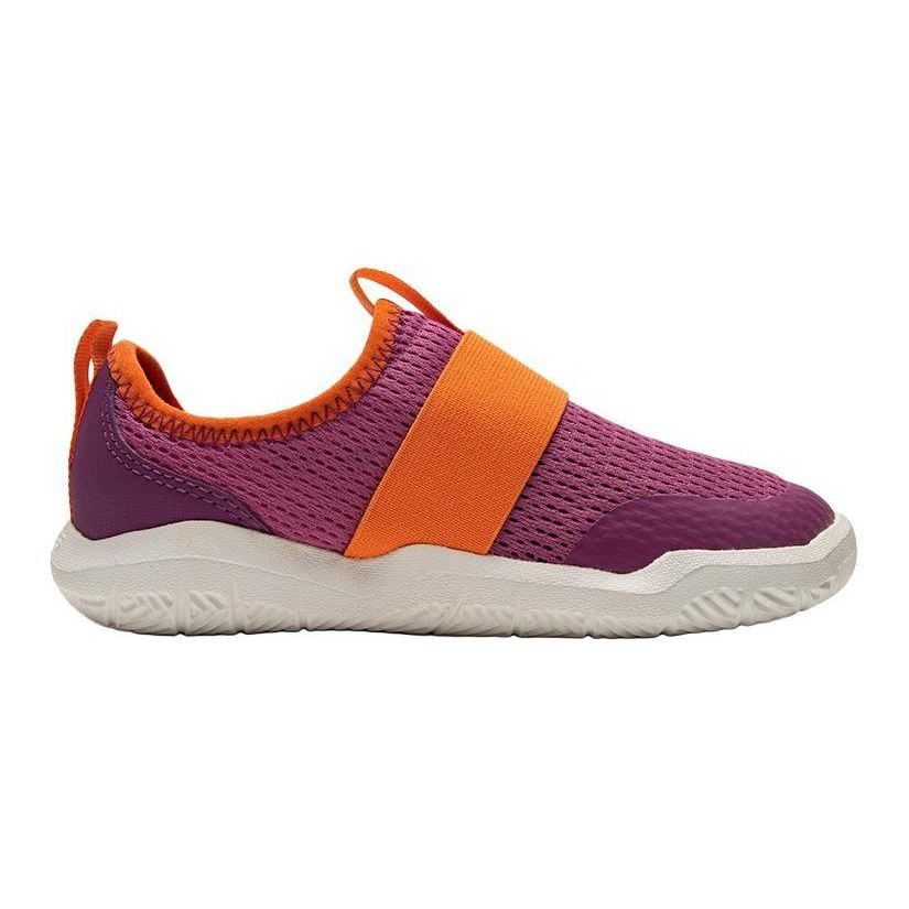 Crocs Round Toe Slip-On Mesh Breathable Non-Slip Casual Shoes Kids Shoes Purple Orange 204022-6JV