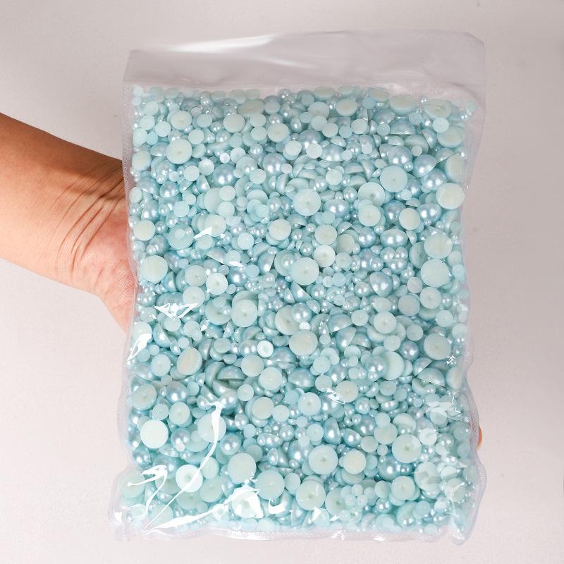 3-10Mm Perle Semi-Rotunde Mixte 5400 Buc Pungă Abs Evidențiere Perlă Plată Bricolaj Accesorii Îmbrăcăminte