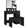 VidaXL Vanity Set, Makeup Table with Stool and Mirror, Cosmetic Dressing Table for Bedroom, Modern, 3114148