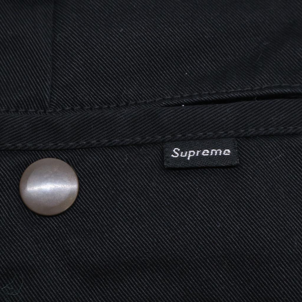Supreme Black Cotton Pants Bottoms 36 blackUsed