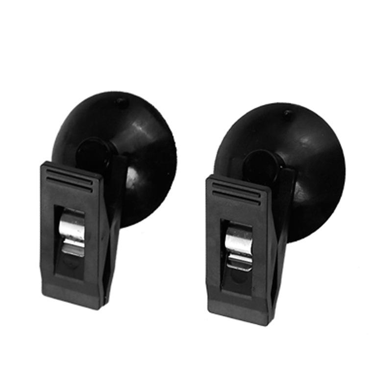 

2 шт., зажим для крепления на окно салона автомобиля, черный зажим на присоске, пластиковый съемный держатель для солнцезащитного козырька, занавески, полотенца 2PCS чёрный