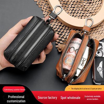 Double-Layer Coin Purse and Card Holder: Multifunctional Large Capacity Key Bag for Men and Women